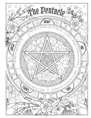 Witchcraff coloring book